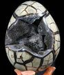 Septarian Dragon Egg Geode With Removable Section #34694-2